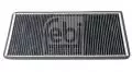  Filtr kabinowy - przeciwpyłkowy: Filtr kabinowy z węglem aktywnym Febi Bilstein 21125
