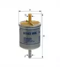 Filtr paliwa Hengst Filter H163WK, fot. 
