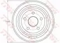 Bęben hamulcowy tył TRW DB4407, fot. 