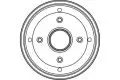 Bęben hamulcowy tył TRW DB4124, fot. 