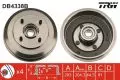 Hamulce bębnowe: Bęben hamulcowy tył TRW DB4338B