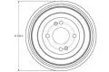 Hamulce bębnowe: Bęben hamulcowy tył TRW DB4422