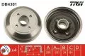 Hamulce bębnowe: Bęben hamulcowy tył TRW DB4301