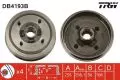 Hamulce bębnowe: Bęben hamulcowy tył TRW DB4193B