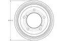 Hamulce bębnowe: Bęben hamulcowy tył TRW DB4421