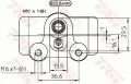 Cylinderek hamulcowy tył lewy/prawy TRW BWF122, fot. 