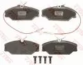  Klocki hamulcowe: Klocki hamulcowe komplet przód  TRW GDB1030