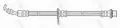  Przewody hamulcowe: Przewód hamulcowy elastyczny przód lewy TRW PHD696