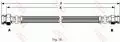  Elastyczne przewody hamulcowe: Przewód hamulcowy elastyczny tył lewy/prawy TRW PHA287