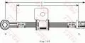  Elastyczne przewody hamulcowe: Przewód hamulcowy elastyczny tył lewy/prawy TRW PHD107