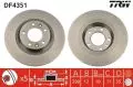 Tarcza hamulcowa tył lewa/prawa TRW DF4351, fot. 