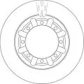 Tarcze hamulcowe: Tarcza hamulcowa tył lewa/prawa TRW DF6335S