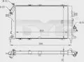Chłodnica wody i oleju: Chłodnica silnika, manualna TYC 725-0028-R
