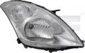 Reflektory i ich części: Reflektor lewy TYC 20-12430-05-2