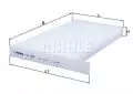 Filtr kabinowy - przeciwpyłkowy: Filtr kabinowy Knecht LA 1205