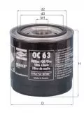  Filtr oleju: Filtr oleju Knecht OC 63