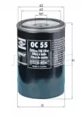  Filtr oleju: Filtr oleju Knecht OC 55