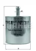 Filtr paliwa: Filtr paliwa Knecht KL 315