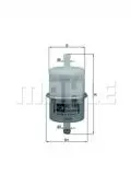  Filtr paliwa: Filtr paliwa Knecht KL 150