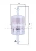 Filtr paliwa: Filtr paliwa Knecht KL 1022