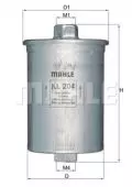  Filtr paliwa: Filtr paliwa Knecht KL 204