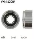 Napinacz paska (element napinajacy): Rolka napinająca paska rozrządu VKM 12004 SKF