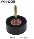 Rolka kierunkowa / prowadząca: Rolka prowadząca pasek wielorowkowy VKM 62055 SKF