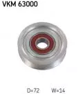Rolka kierunkowa / prowadząca: Rolka prowadząca paska rozrządu VKM 63000 SKF
