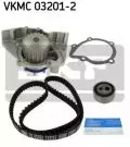 Zestaw paska rozrządu z pompą wody: Zestaw paska rozrządu + pompa cieczy VKMC 03201-2 SKF