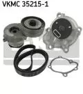 Zestaw paska rozrządu z pompą wody: Zestaw paska rozrządu + pompa cieczy VKMC 35215-1 SKF