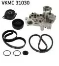 Zestaw paska rozrządu z pompą wody: Zestaw paska rozrządu + pompa cieczy VKMC 31030 SKF