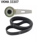 Elementy napędu dodatkowego: Zestaw paska wieloklinowego VKMA 33307 SKF