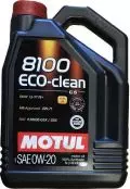 Oleje silnikowe: Olej silnikowy Motul 8100 ECO-CLEAN 0W20 5L