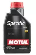 Oleje silnikowe: Olej silnikowy Motul SPECIFIC 5122 0W20 1L