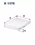 Filtr kabinowy - przeciwpyłkowy: Filtr kabinowy Filtron K 1378
