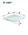  Filtr kabinowy - przeciwpyłkowy: Filtr kabinowy Filtron K 1407