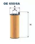  Filtr oleju: Filtr oleju Filtron OE 650/6A