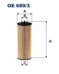  Filtr oleju: Filtr oleju Filtron OE 689/3