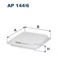  Filtr powietrza: Filtr powietrza Filtron AP 144/6