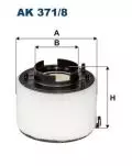 Filtr powietrza: Filtr powietrza Filtron AK 371/8