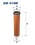 Filtry: Filtr powietrza Filtron AM 414W