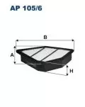  Filtr powietrza: Filtr powietrza Filtron AP 105/6