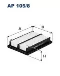 Filtr powietrza: Filtr powietrza Filtron AP 105/8