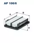  Filtr powietrza: Filtr powietrza Filtron AP 106/6