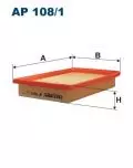  Filtr powietrza: Filtr powietrza Filtron AP 108/1