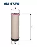  Filtry: Filtr powietrza Filtron AM 472W