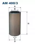  Filtry: Filtr powietrza Filtron AM 400/3