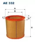  Filtr powietrza: Filtr powietrza Filtron AE 332