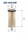 Filtry: Filtr powietrza Filtron AM 404/2W