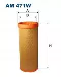  Filtry: Filtr powietrza Filtron AM 471W